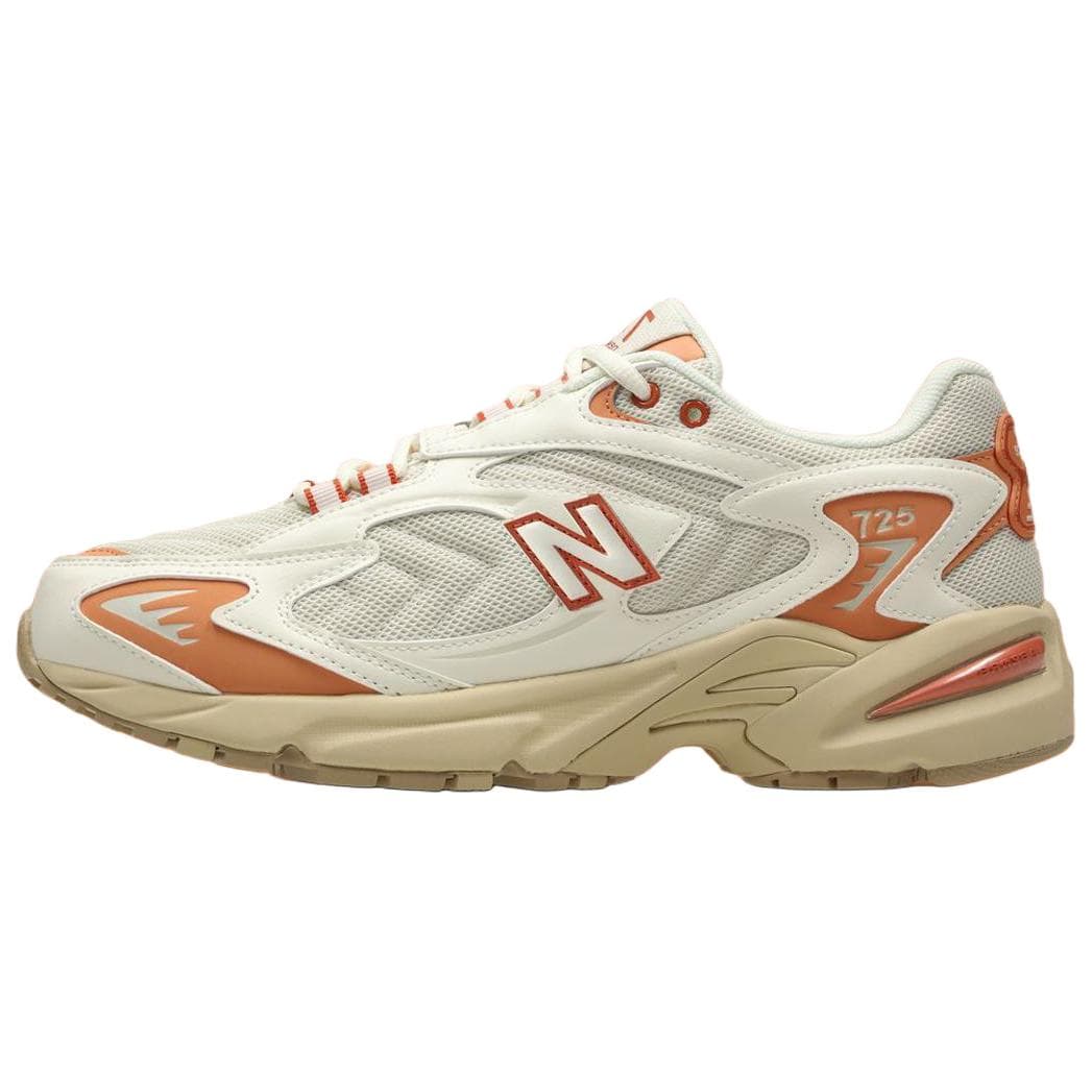 Кроссовки для бега New Balance NB 725 Износостойкие Низкие Беговые кроссовки Мужские Бежево-оранжевые - изображение 1