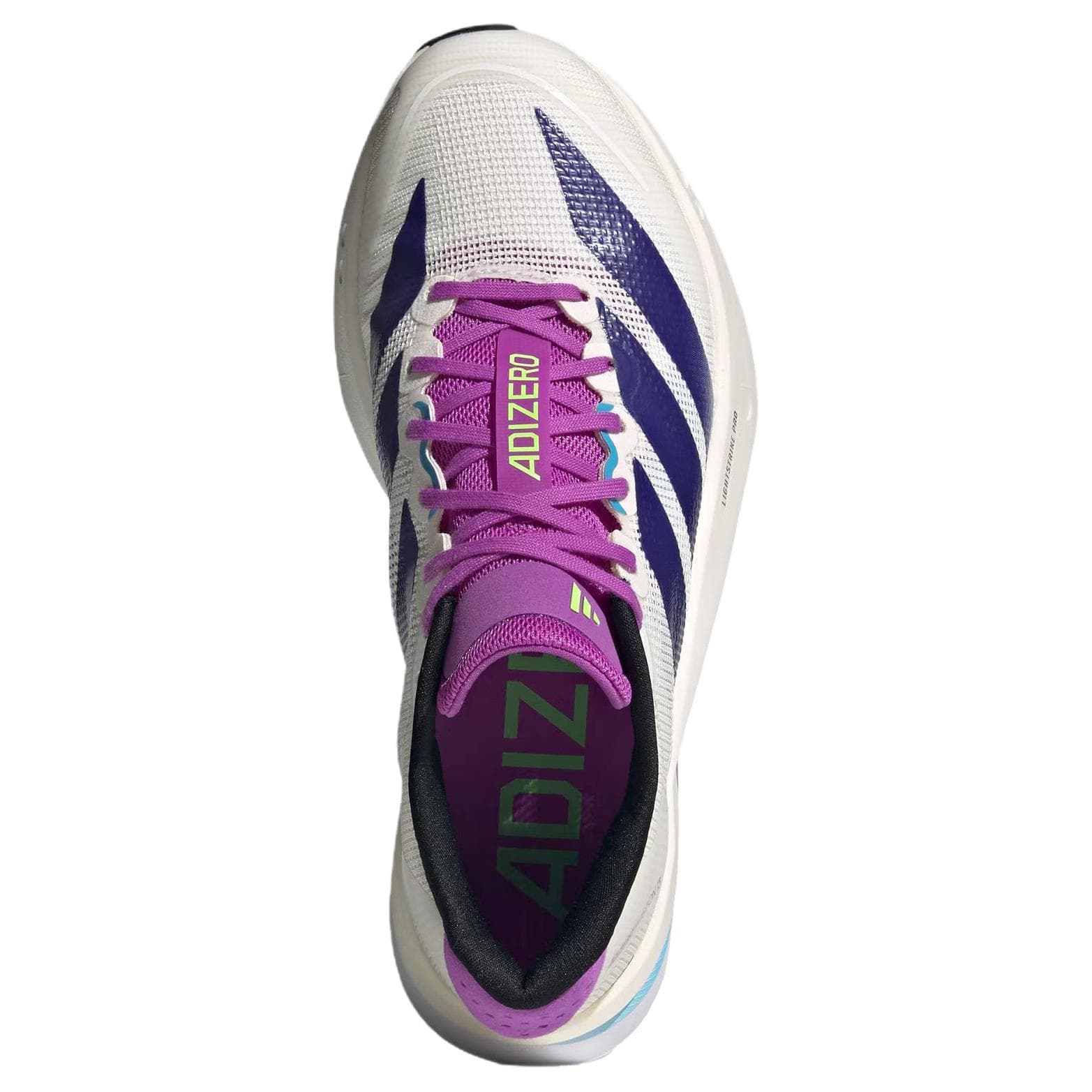 Кроссовки для бега Adidas Adizero Boston 13 Lightstrike Pro Версия Lighttraxion Марафон Беговые Кроссовки Женские Белый Фиолетовый - изображение 3