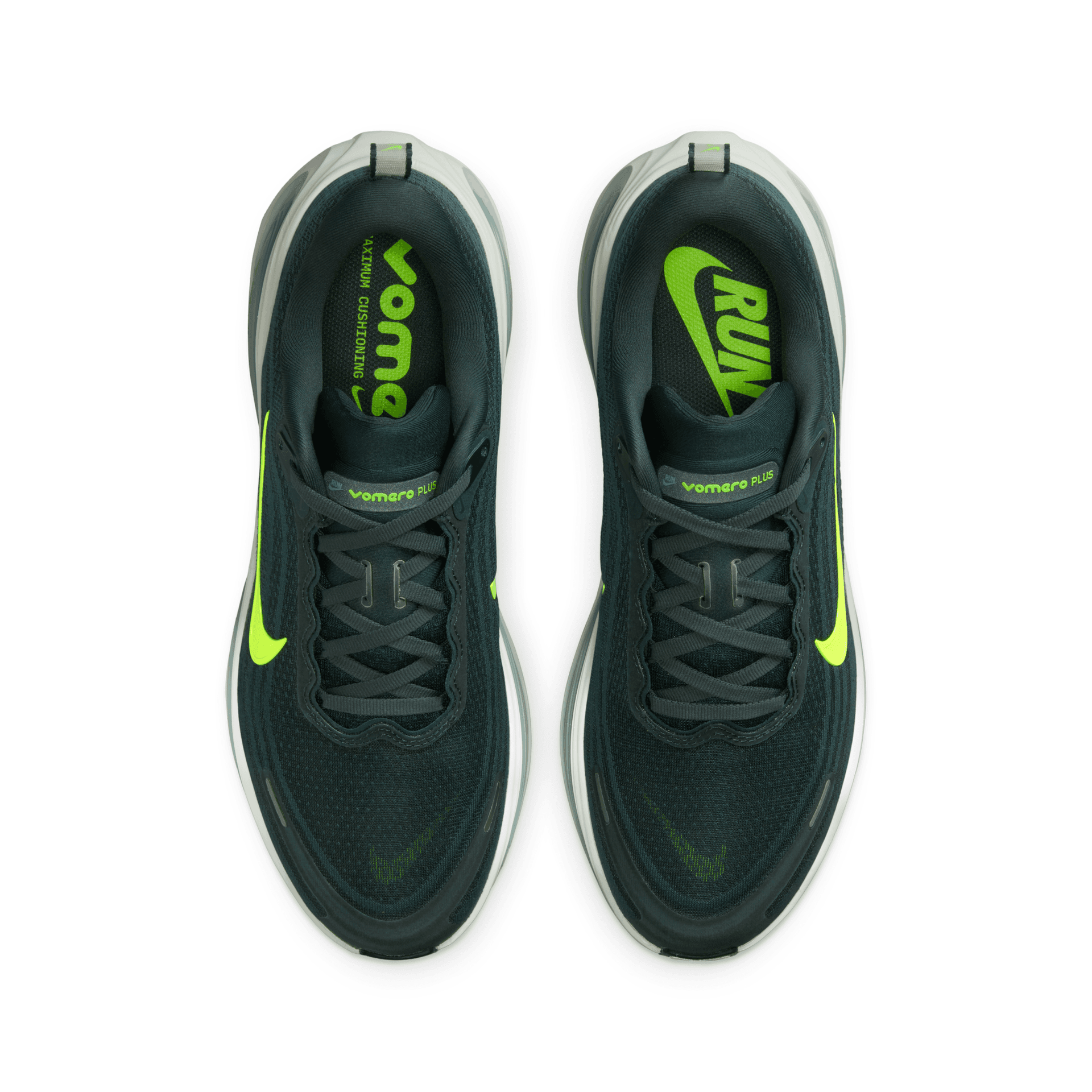 Кроссовки для бега NIKE Vomero Plus Дышащий Low Топ Беговые кроссовки Мужской Зелёный - изображение 3