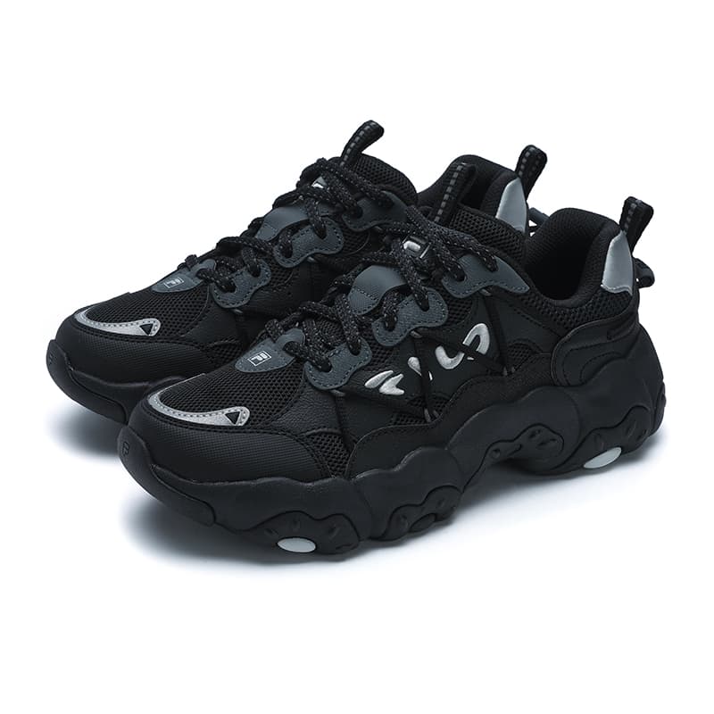 Кроссовки для бега FILA FLUID 6 Текстиль Синтетическая кожа Низкий верх Повседневные Городские Коммутатор Беговые кроссовки Женские Черные - изображение 3