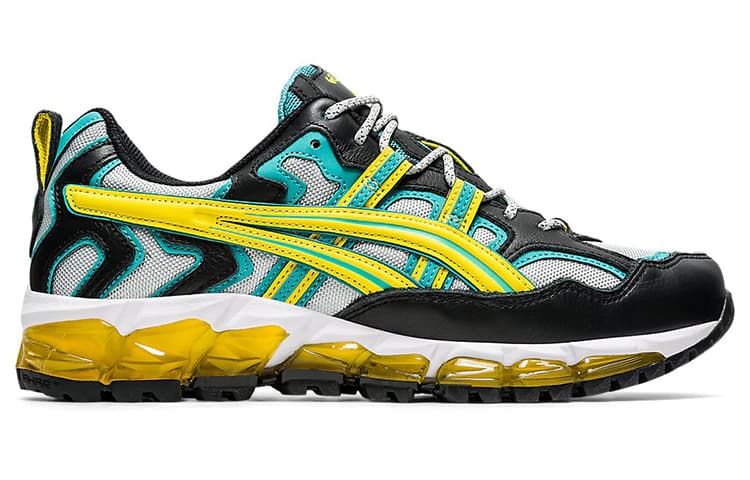 Кроссовки для бега Asics Gel-Nandi 360 Black Yellow Green - изображение 2