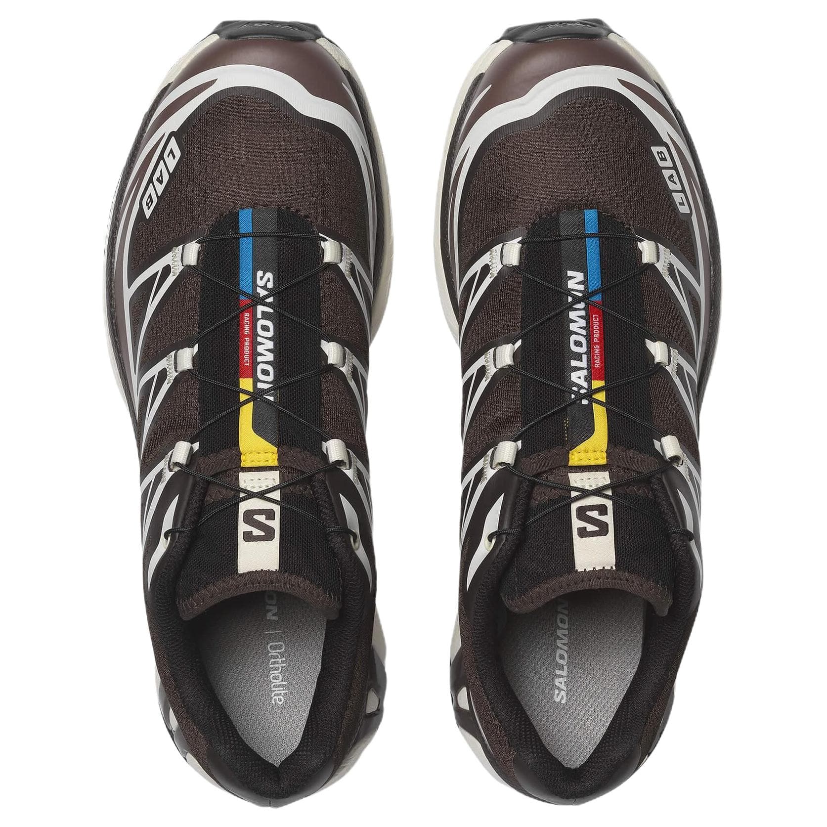 Кроссовки для бега Salomon XT 6 Дышащие Низкие Кроссовки для Бега Мужские Кофейно-Коричневые - изображение 3