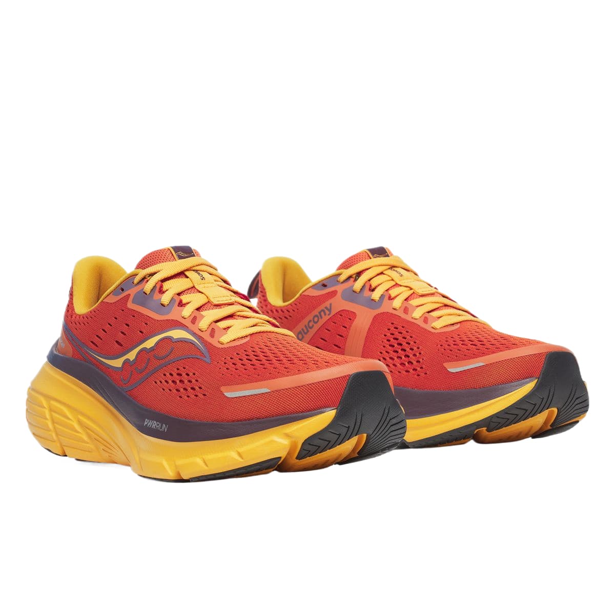 Кроссовки для бега Saucony Guide 18 Low Топ Тренировки Физкультурный зачет Спринт Беговые кроссовки Мужской Оранжево-желтый - изображение 3