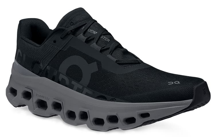 Кроссовки для бега On Cloudmonster Black Grey - изображение 3