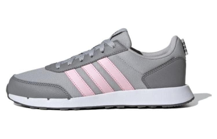 Кроссовки для бега Adidas Run 50S Ткань Амортизация Устойчивость к истиранию Дышащие Низкие Кроссовки для бега Женские Серые - изображение 1