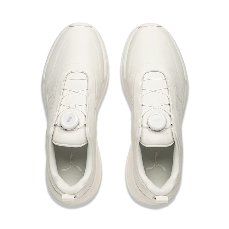 Кроссовки для бега LI-NING 1990 Комфортные модные износостойкие амортизирующие низкие кроссовки для бега и повседневной носки мужские экрю - изображение 5