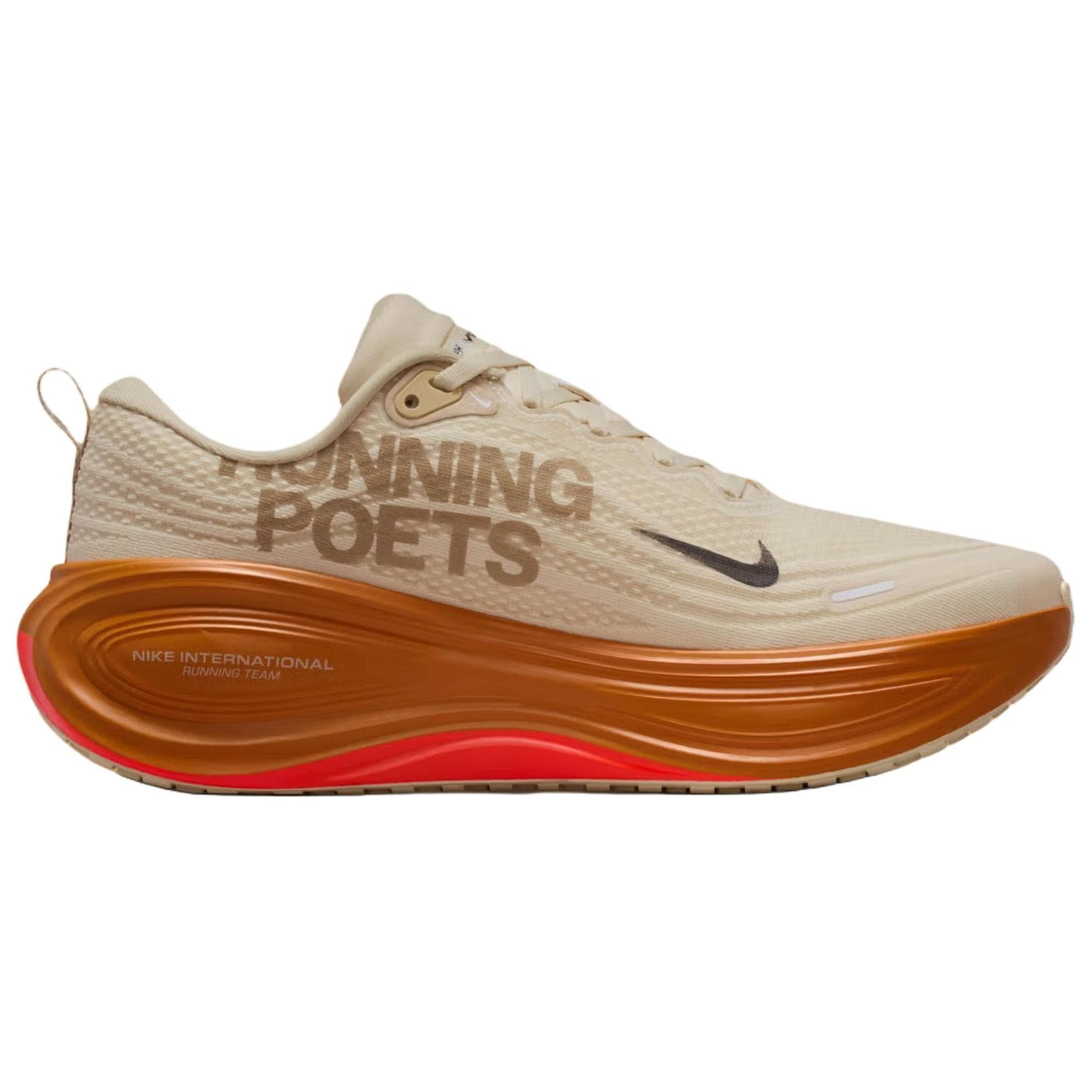 Кроссовки для бега NIKE Vomero Plus Дышащий Low Топ Беговые кроссовки Унисекс Бежево-коричневый — фото 2