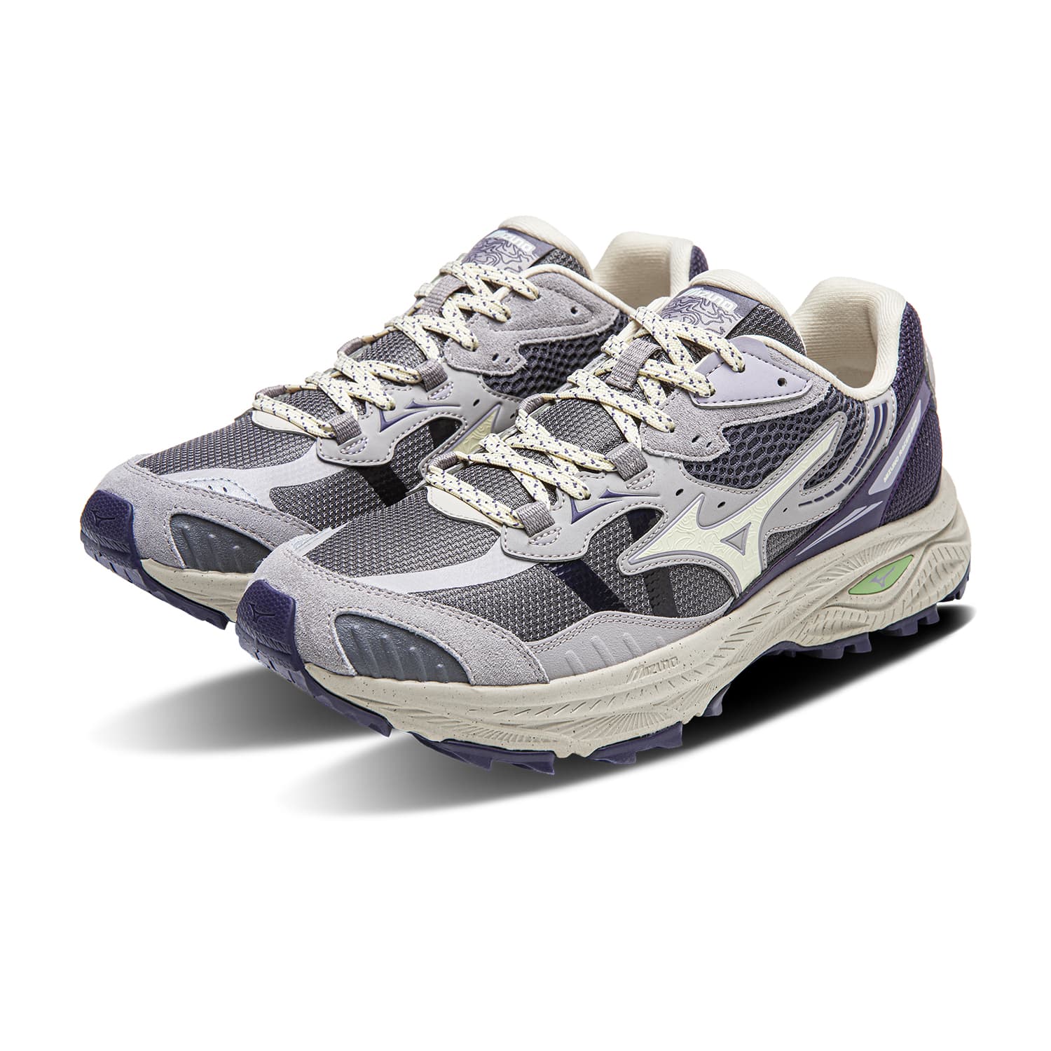 Кроссовки для бега Mizuno Racer ADV Low Топ Легкий ЭВА Материал Повседневная Кроссовка для Трейлраннинга Унисекс Фиолетовый Туманный Spirit - изображение 3