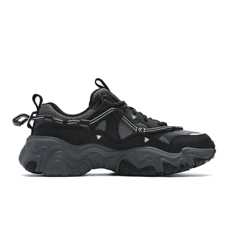 Кроссовки для бега FILA Fluid 5 Дышащие Устойчивые к истиранию Низкие Беговые кроссовки Женские Черные Серые - изображение 2