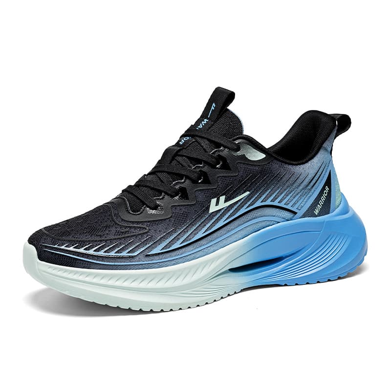 Кроссовки для бега WARRIOR Low Топ Бег на длинные дистанции Обувь Мужской Чёрно-синий - изображение 2