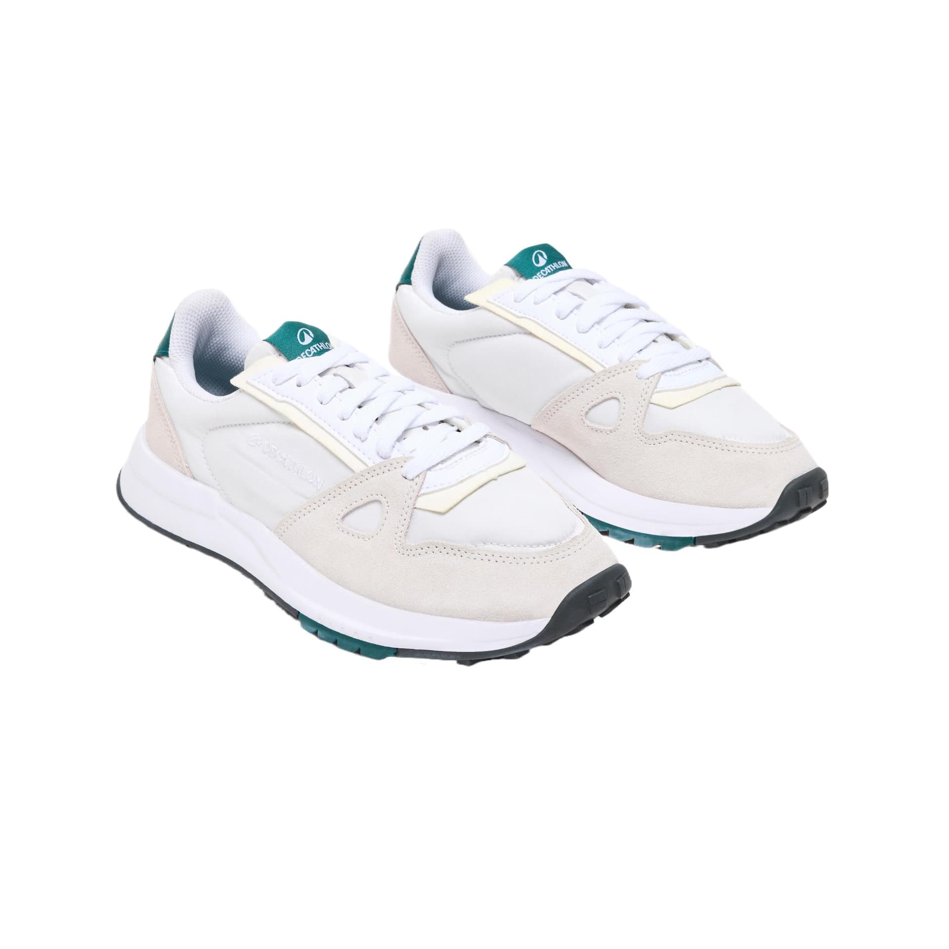 Кроссовки для бега DECATHLON Retro Run 70 Low Топ Повседневные беговые кроссовки Женские Снег - изображение 2