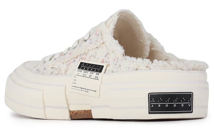 Кроссовки xVESSEL G.O.P. Slip On "White Tweed" - изображение 3
