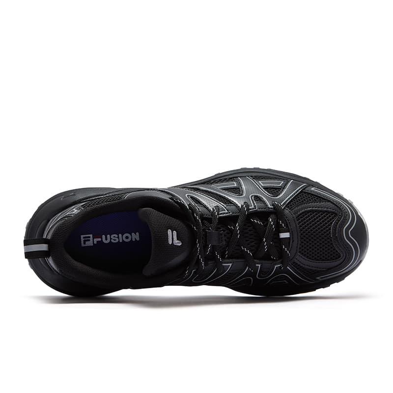 Кроссовки FILA FUSION PATH Track Shoes Низкие массивные кроссовки Мужские Серый Рыба Черный - изображение 4