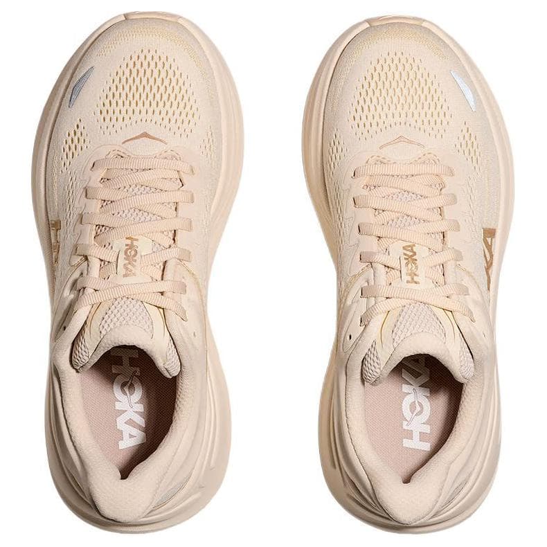Кроссовки для бега HOKA ONE ONE Bondi 9 Дышащий Low Топ Повседневный Городская коммутация Беговые кроссовки Женские Бежевый - изображение 2