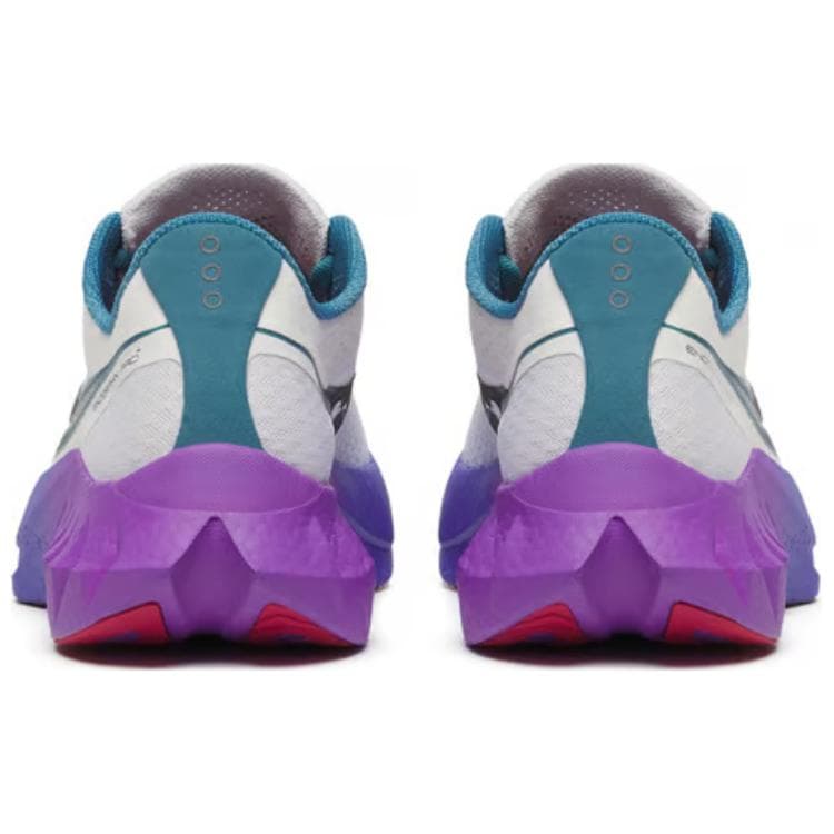 Кроссовки для бега Saucony Endorphin Pro 4 Сетчатая ткань Дышащий Low Топ Беговые кроссовки Мужской Белый фиолетовый - изображение 5