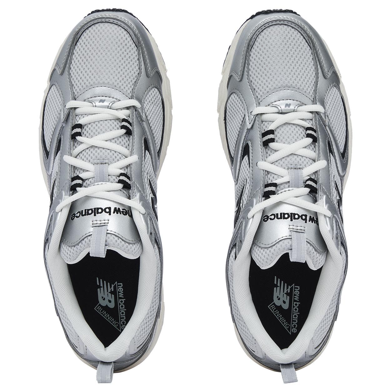 Кроссовки для бега New Balance 408 Grey White Silver - изображение 4