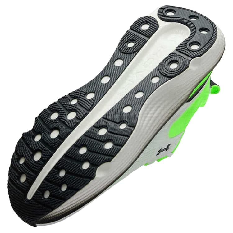 Кроссовки для бега Under Armour Infinite Elite 2 Дышащая Обувь для Беговых Дистанций с Низким Верхом Покрытие Oтскок Мужская Белый Зеленый - изображение 4