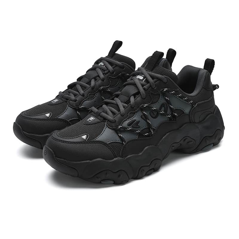 Кроссовки FILA FLUID 6 Низкий Топ Повседневная Обувь Женская Тень Черный Серый - изображение 3
