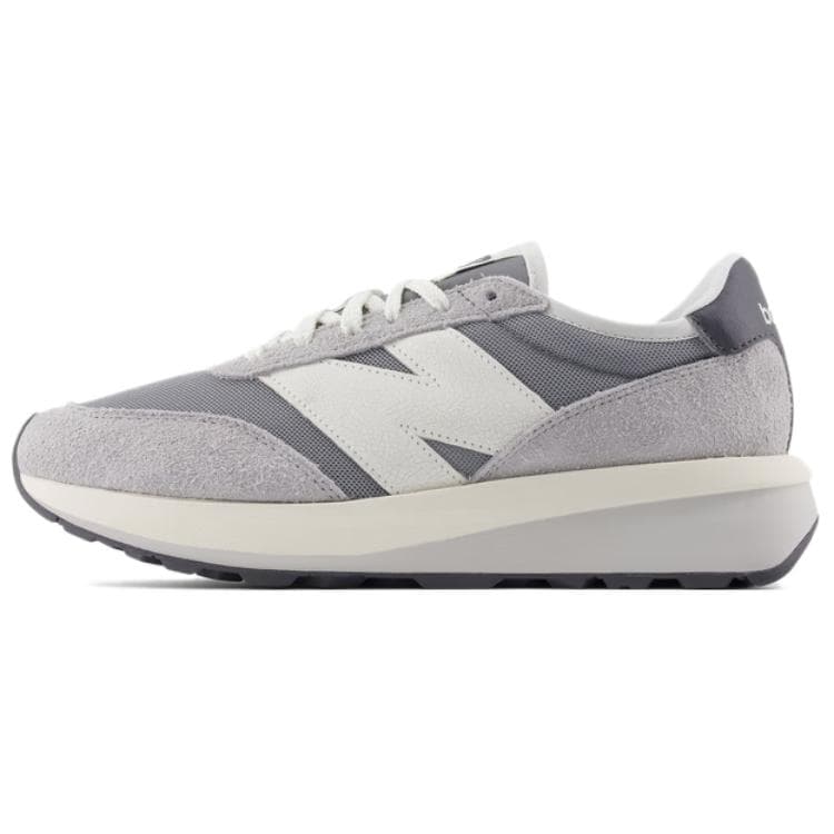 Кроссовки New Balance 370 Устойчивая к истиранию Низкая Повседневная Обувь Унисекс Серый - изображение 1