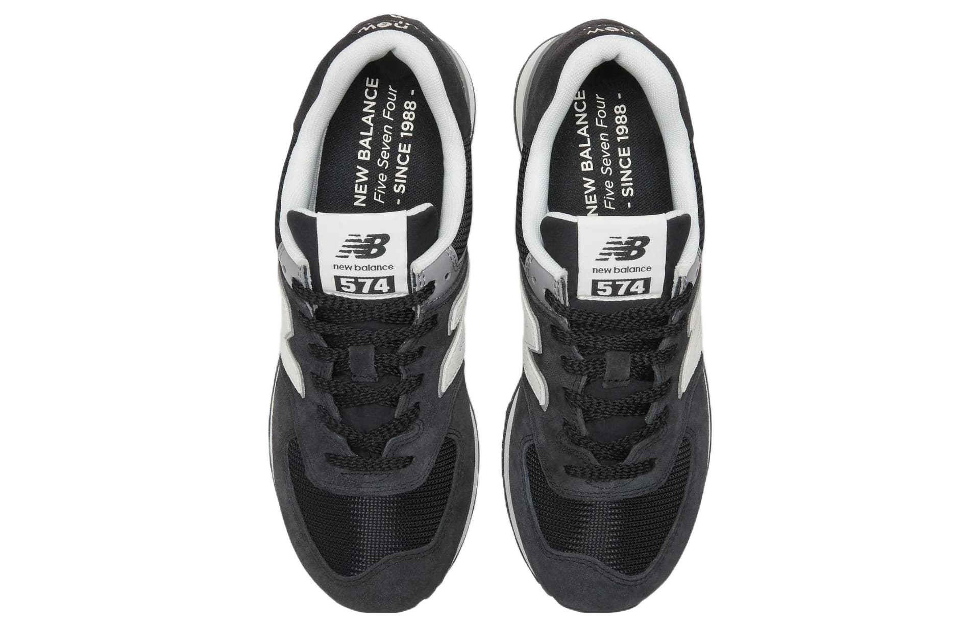 Кроссовки для бега New Balance 574 Black Grey White - изображение 4