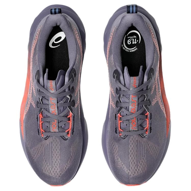 Кроссовки для бега ASICS NOVABLAST 5 Удобный Дышащий Low Топ Бег на длинные дистанции Обувь Мужской Серо-фиолетовый - изображение 4