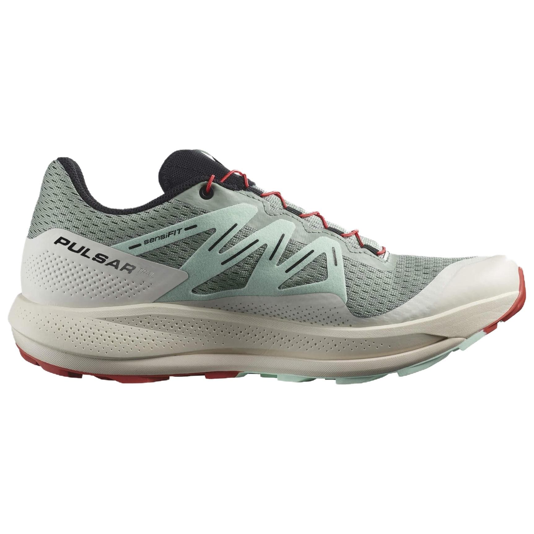 Кроссовки для бега SALOMON Pulsar Trail противоскользящие низкие кроссовки для бега по пересеченной местности мужские зеленые - изображение 2