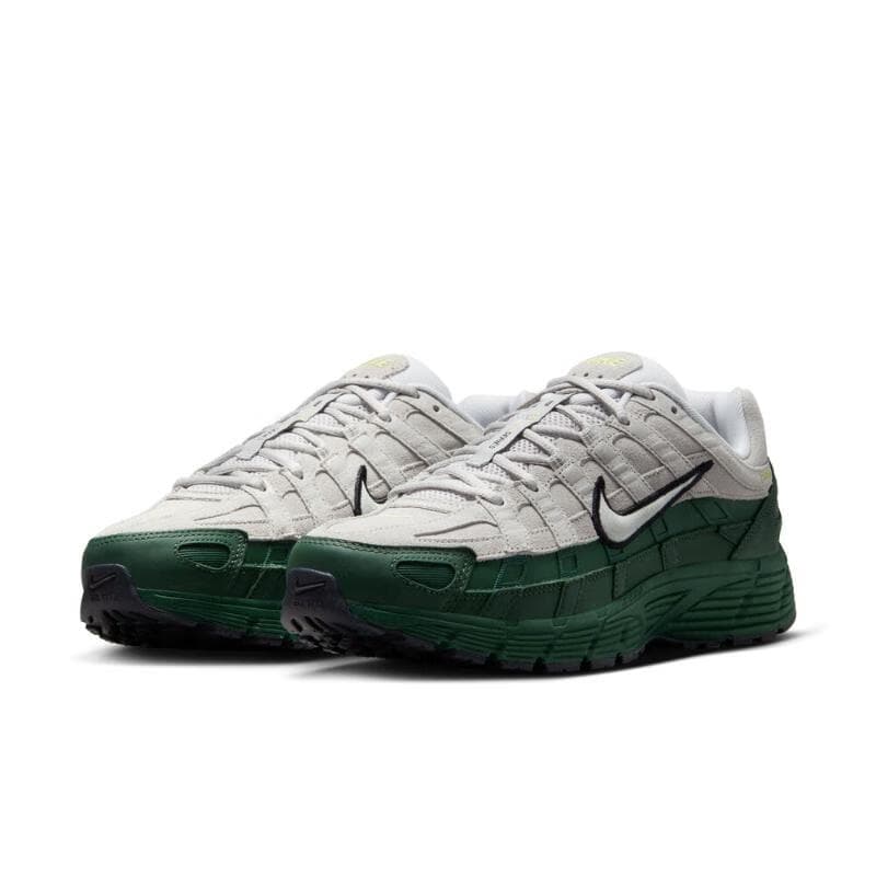 Кроссовки для бега Nike P 6000 Амортизация Устойчивость к истиранию Низкий Топ Беговые кроссовки Унисекс Белый Зеленый - изображение 3