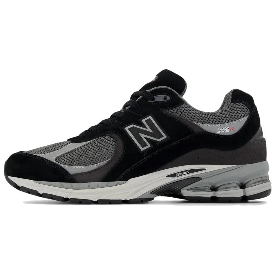 Кроссовки для бега New Balance NB 2002 Устойчивые к истиранию Низкие Повседневные Беговые Кроссовки Унисекс Черный Серый - изображение 1