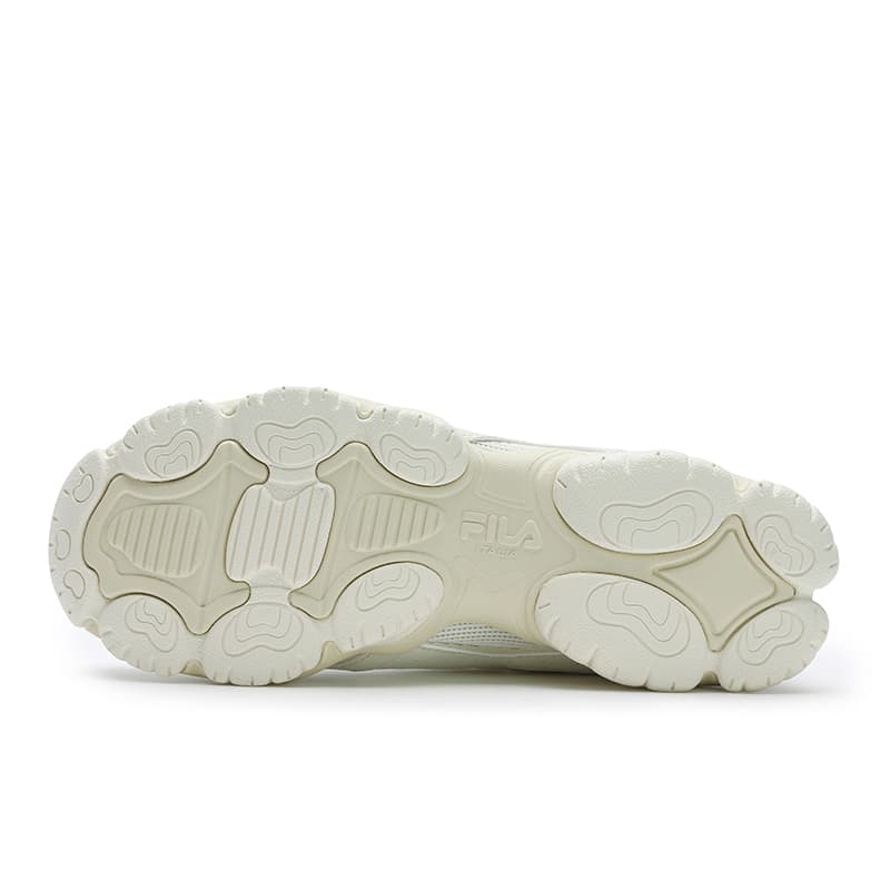 Кроссовки FILA FLUID 6 ST Текстиль Синтетическая кожа Низкий топ Кроссовки с толстой подошвой Женские Белый Желтый - изображение 5