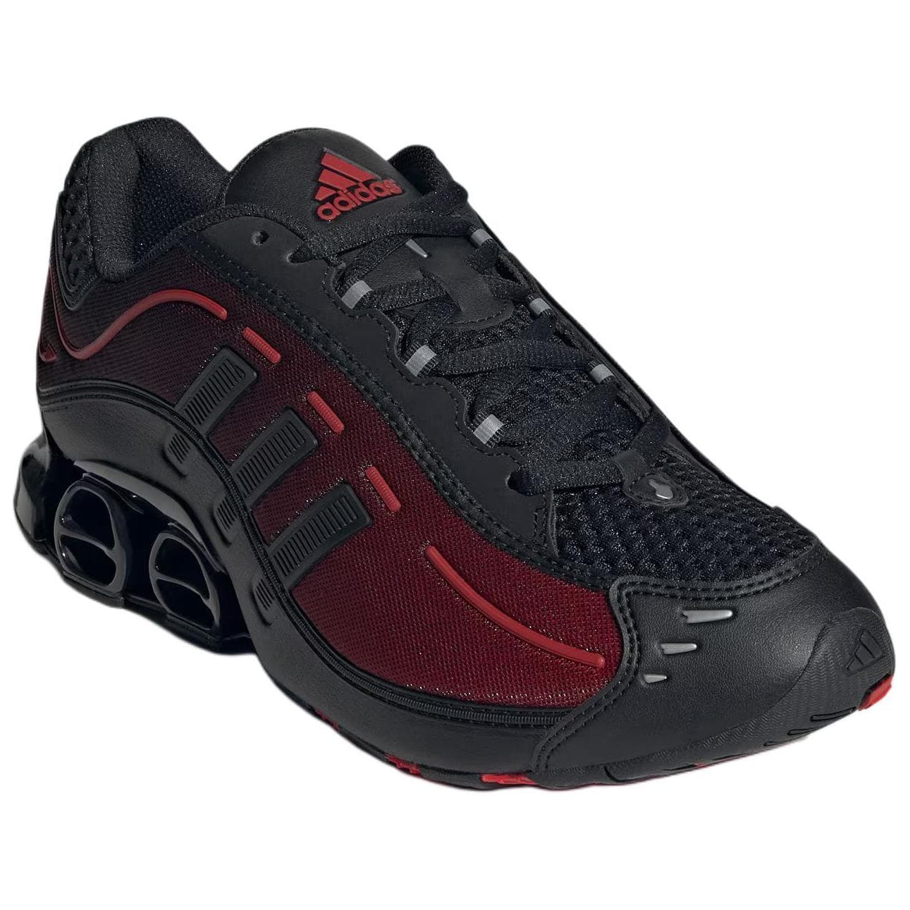 Кроссовки для бега Adidas Противоскользящие Износостойкие Низкие Беговые кроссовки Унисекс Красные Черные - изображение 3