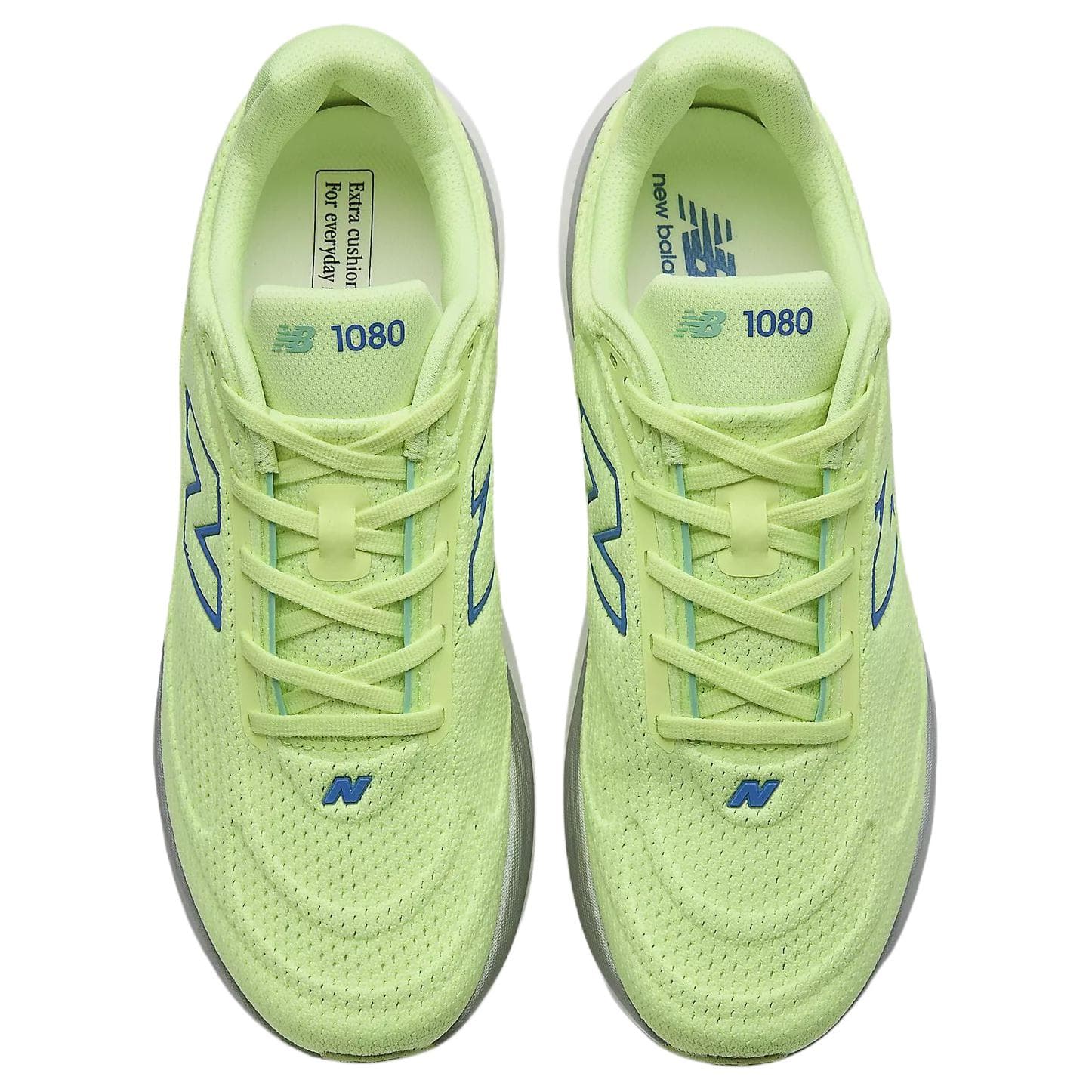 Кроссовки для бега New Balance 1080v15 Беговые кроссовки Мужские Неоново-желтые - изображение 4