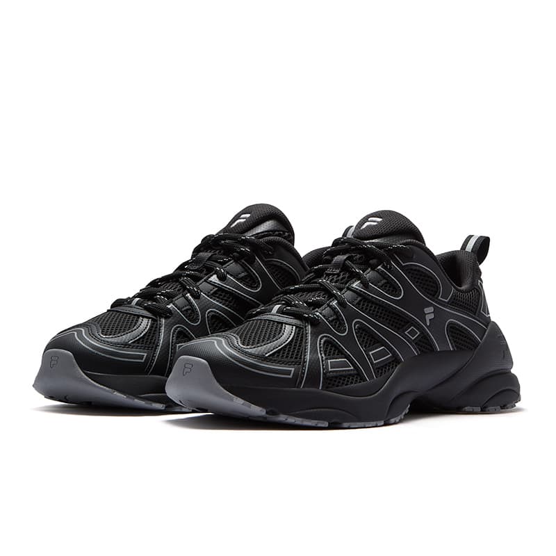 Кроссовки FILA FUSION PATH Track Shoes Низкие массивные кроссовки Мужские Серый Рыба Черный - изображение 2