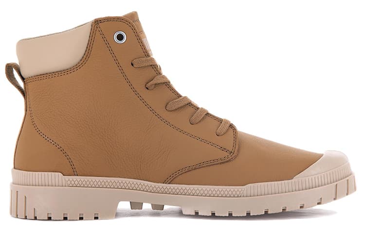 Ботинки уличные Palladium Pampa Sp20 Cuff Leather Brown Khaki - изображение 2