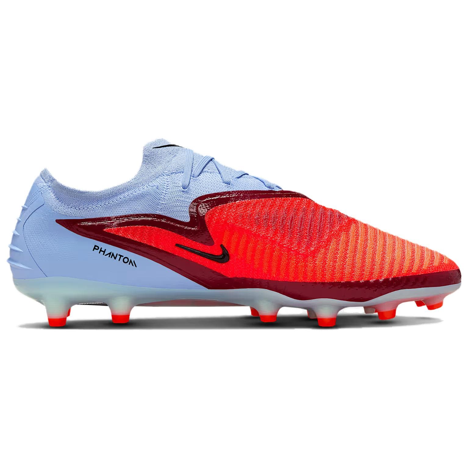 Кроссовки для футбола NIKE Phantom 6 AG Искусственная трава Синтетическая кожа Футбольные бутсы Мужской Синий красный - изображение 2