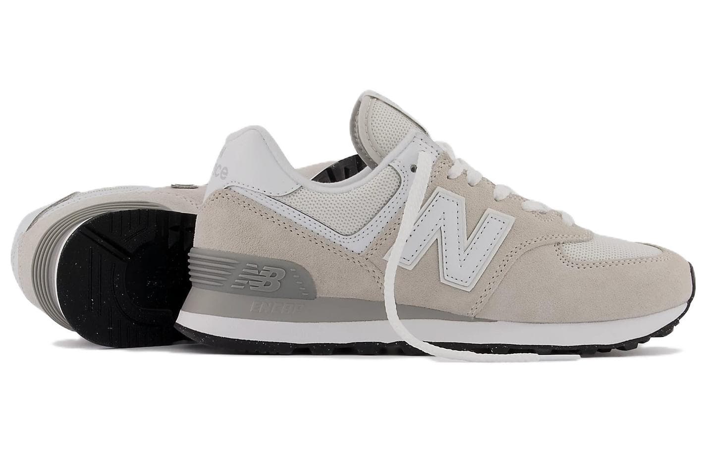 Кроссовки для бега New Balance 574 Light Grey White - изображение 4