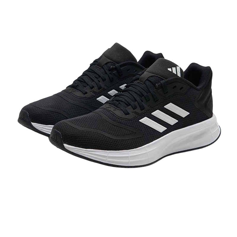 Кроссовки для бега Adidas Duramo 10 Устойчивые к истиранию низкие беговые кроссовки женские черно-белые - изображение 2