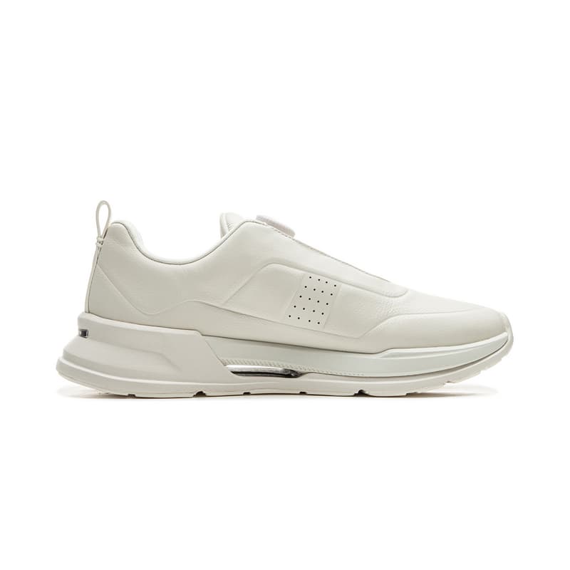 Кроссовки для бега LI-NING 1990 Комфортные модные износостойкие амортизирующие низкие кроссовки для бега и повседневной носки мужские экрю - изображение 2