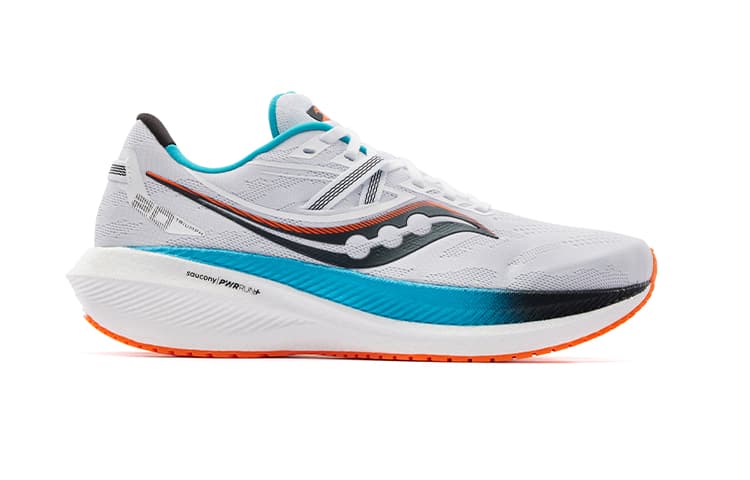 Кроссовки для бега Saucony Triumph 20 White Blue Orange - изображение 2