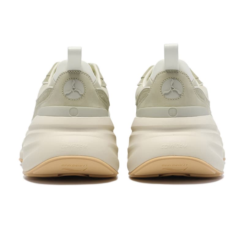 Кроссовки для бега LI-NING 1990 Classic Series модные амортизирующие износостойкие лоу-топы повседневные беговые кроссовки мужской серо-зеленый - изображение 4