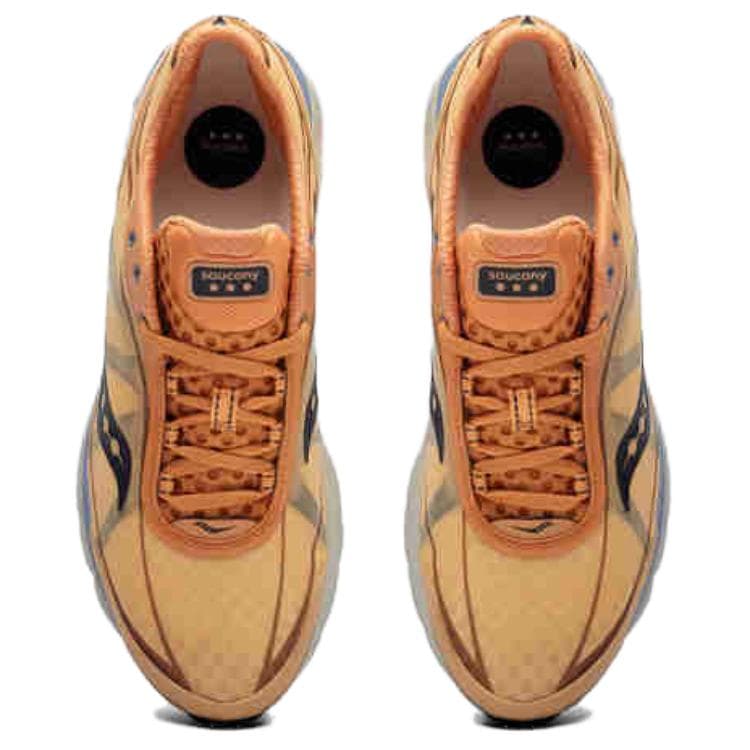 Кроссовки для бега Saucony SLLO Удобные противоскользящие устойчивые к истиранию низкие беговые кроссовки унисекс оранжево-черные - изображение 5