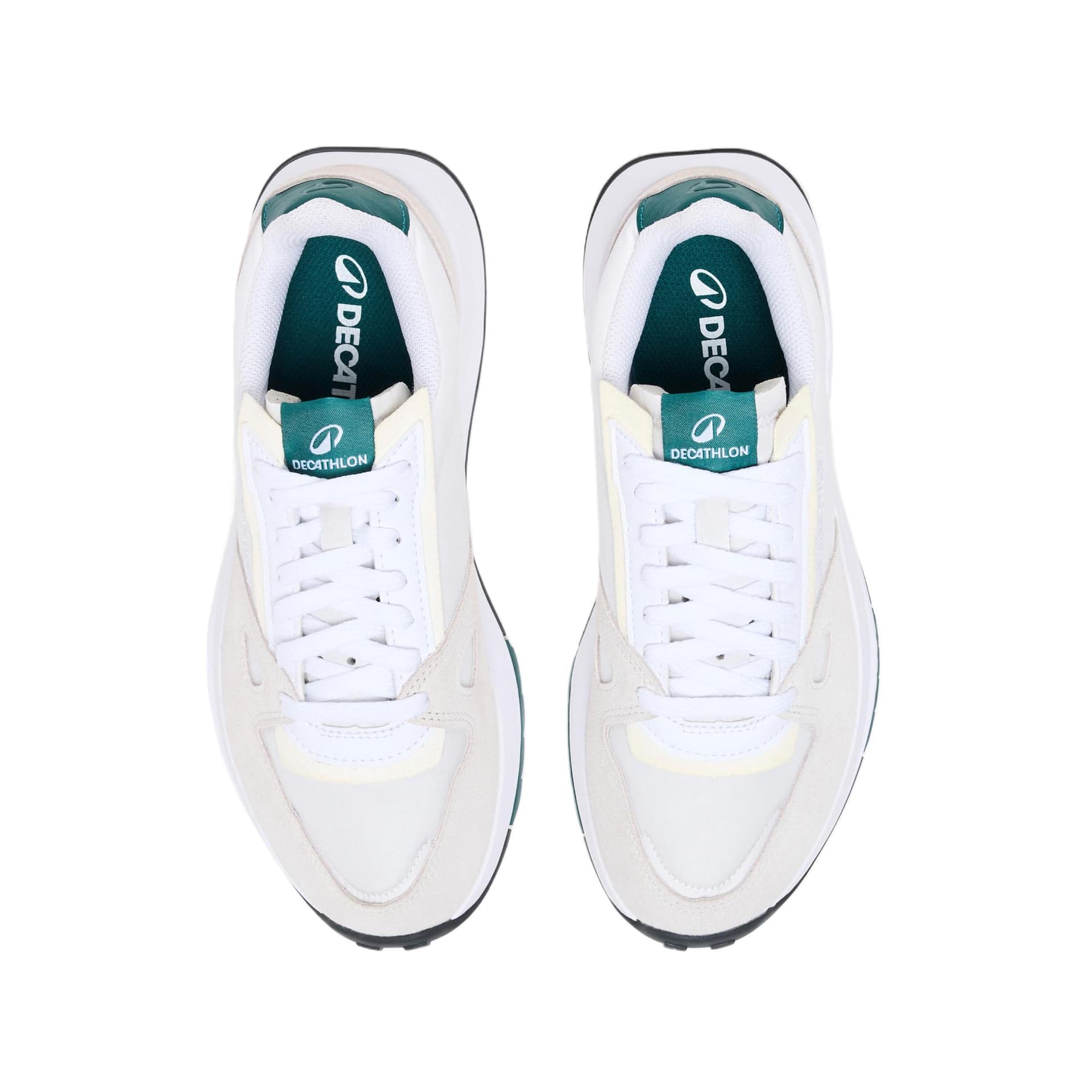Кроссовки для бега DECATHLON Retro Run 70 Low Топ Повседневные беговые кроссовки Женские Снег - изображение 3