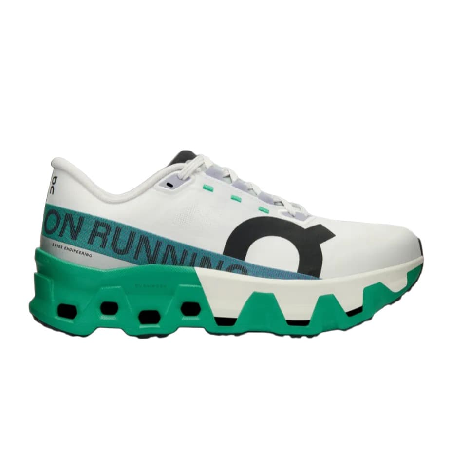 Кроссовки для бега On Cloudmonster White Green Black — фото 2