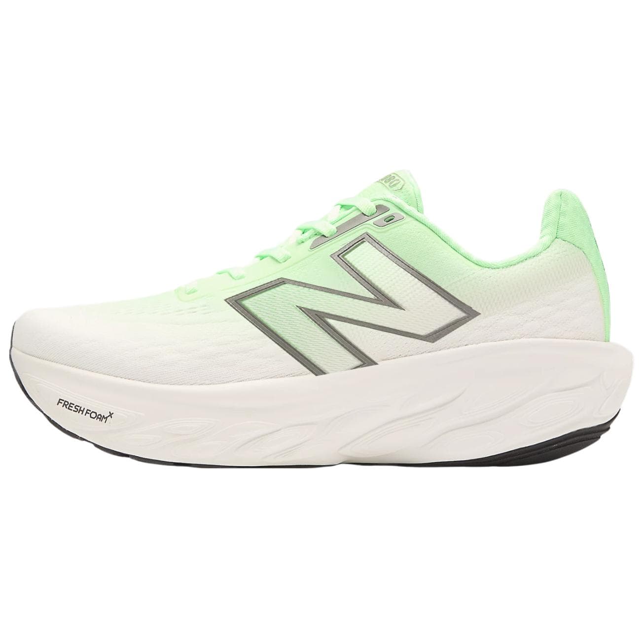 Кроссовки для бега New Balance Fresh Foam X 1080 V14 Low Top Повседневные Беговые Кроссовки Женские Бежево-Зеленые - изображение 1