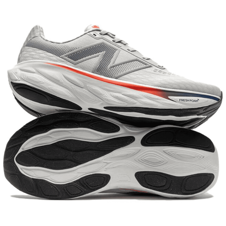 Кроссовки для бега new balance 1080 v14 Дышащий Low Топ Повседневный Тренировки Бег на длинные дистанции Обувь Мужской Серый белый - изображение 4