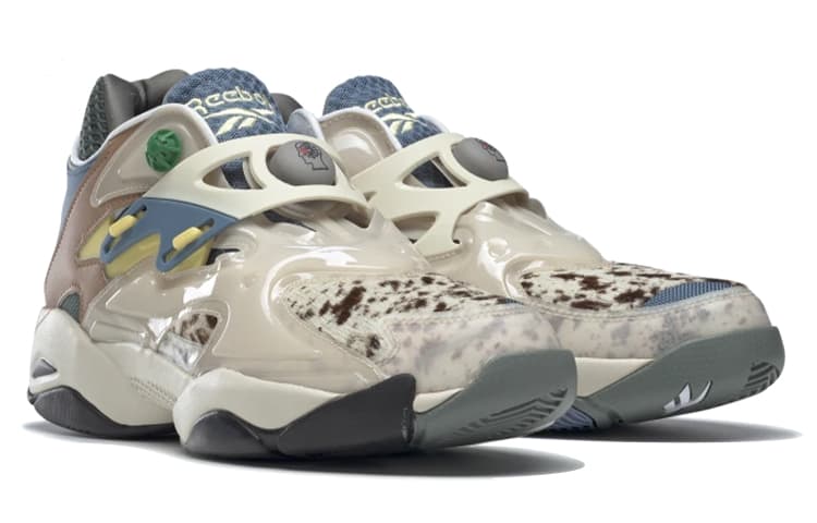 Кроссовки Brain Dead x Reebok Pump Court Blue Grey - изображение 3