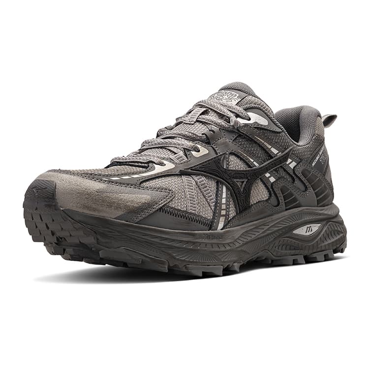 Кроссовки для бега Mizuno Racer Trail Grey Black - изображение 2