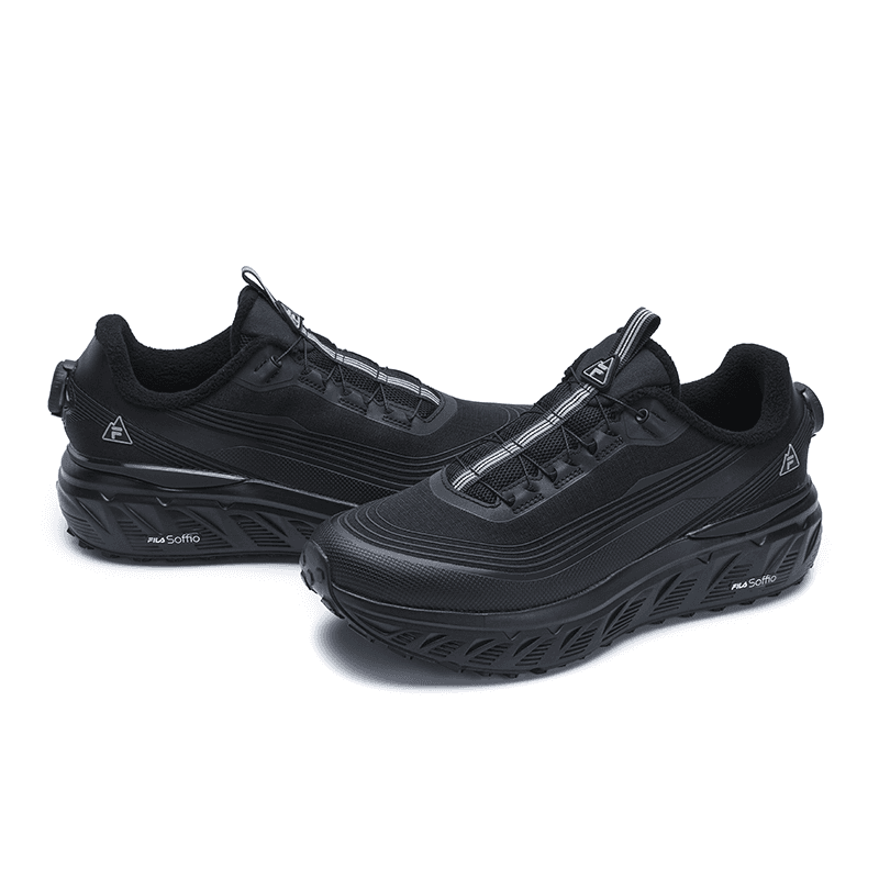 Кроссовки для бега FILA BOA EXPLORER Износостойкие и Легкие Низкие Беговые Кроссовки Мужские Черные - изображение 3