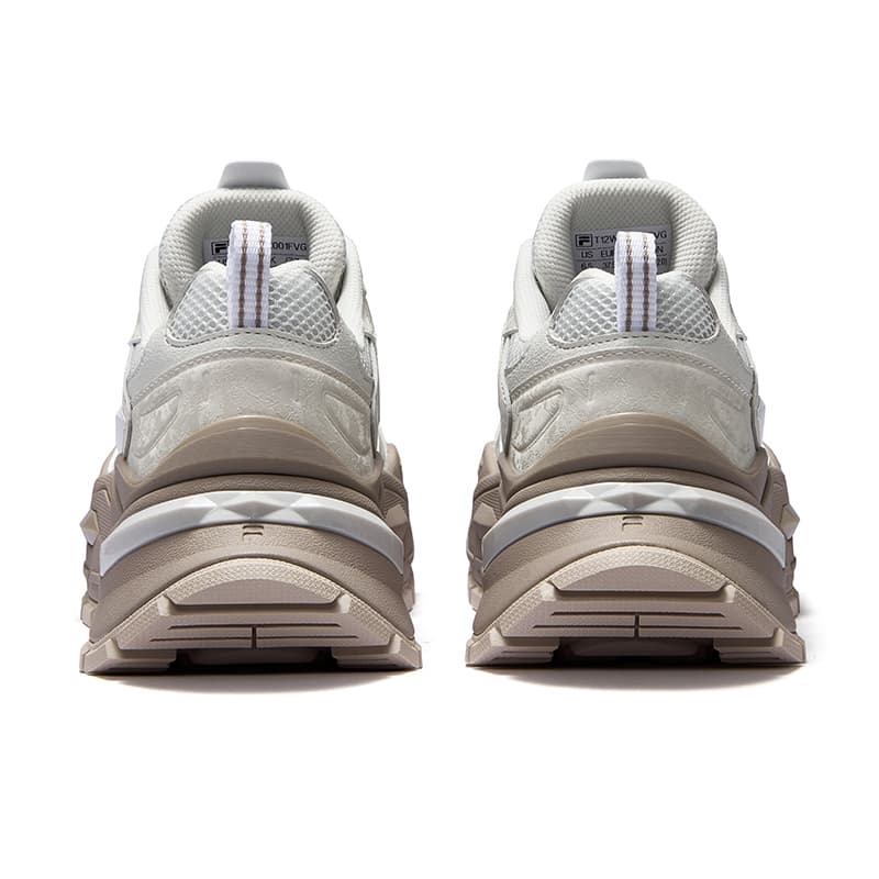 Кроссовки для бега FILA FUSION BIANCO IV Candy Shoes 4 Текстиль Синтетическая кожа Низкий топ Беговые кроссовки Женские Серый Коричневый - изображение 4