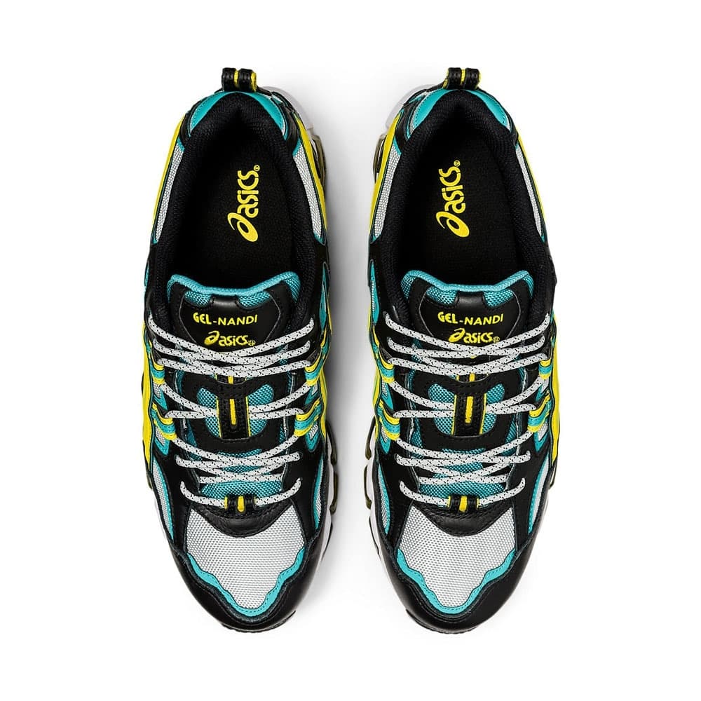 Кроссовки для бега Asics Gel-Nandi 360 Black Yellow Green - изображение 5