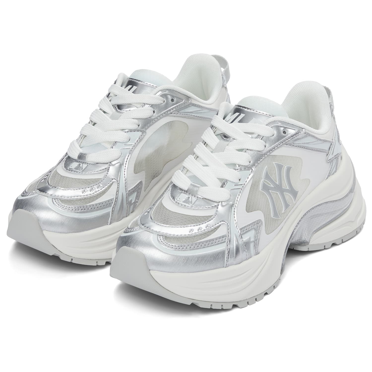 Кроссовки для бега MLB Chunky Jogger Low Топ Повседневные беговые кроссовки Унисекс Белый - изображение 3